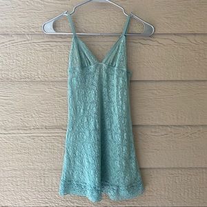 Victoria’s Secret Teal Sheer Lace Lingerie Dress